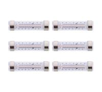 POPETPOP 6 Piezas Termómetro para Refrigerador de Supermercado Carcasa de Acero Inoxidable y Tubo de Vidrio, de Medición Precisa para Neveras y Congeladores