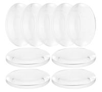POPETPOP 60 Lentes Biconvexas Transparentes de 25 Mm, Paquete de 60 Unidades para Enseñanza de Física, Material Didáctico Óptico para Experimentos Científicos y Proyectos DIY