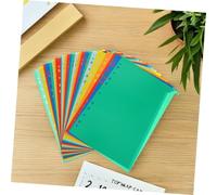 POPETPOP 62 Piezas Divisores para Archivador Plástico con Pestañas Multicolor Separadores para Cuadernos y Organizadores para Oficina Escuela y Planificadores Personales
