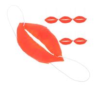 POPETPOP 6piezas Accesorios Divertidos De Plástico Grandes para Cosplay Labios Gruesos Boca De Salchicha Decoración De Fiesta para Entretenimiento Actuaciones Día Inocentes