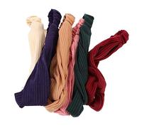 POPETPOP 6piezas Diadema Elástica Cruzada Para Mujer Diadema De Yoga Color Sólido Decoración Cabello De Niña
