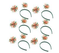 POPETPOP 6piezas Diadema Tejida de Punto Pompones Coloridos Conjunto de Diademas Accesorio de Disfraz para Fiestas Temáticas Disfraces de Halloween Decoración Cabello de Hada