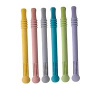POPETPOP 6piezas Palitos De Dentición Tubo Hueco De Silicona Para Morder Juguete Para Morder Molar Para Juguete Bebe