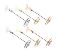 POPETPOP 6piezas Soporte De Tarjetas y Notas Elegante Soporte para Fotos y Memorias para Bodas y Eventos Especiales Portafotos Minimalista para Oficina y Celebraciones
