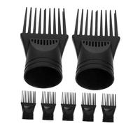 POPETPOP 7 Cepillos De Viaje Para Secador De Pelo Boquilla Para Soplador Accesorio Para Secador Color Negro