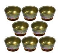 POPETPOP 7 Piezas De Cuenco De Ofrenda Budista Tazas De Agua De Aleación Cuencos De Altar De De Yoga Cuenco De Ofrenda Tibetano Taza De Sacrificio Para Templo De