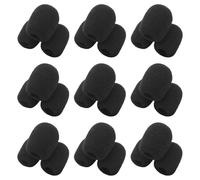 POPETPOP 70 Fundas de Espuma Negra para Micrófono Pequeño y Lavalier, Parabrisas Reutilizables y Fáciles de Limpiar para Micrófonos de Solapa en Lugares Concurridos