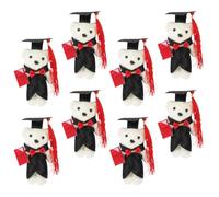 POPETPOP 8 Mini Osos de Graduación para Manualidades Ramo de Oso para Graduación Adorables y Versátiles para Decoración