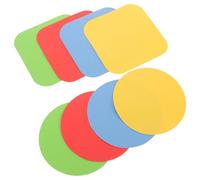 POPETPOP 8 Piezas Almohadillas de Agarre para Abridor de Botellas, Posavasos de Goma Redondos, Multicolor, Antideslizantes y Amortiguación, para Tarros y Tapas de Botellas, Cocina