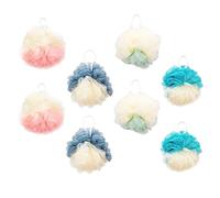 POPETPOP 8 piezas Esponjas de Ducha de Flor de Malla Exfoliantes y Coloridos para Baño para Hogar y Jabón y Espacio
