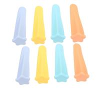 POPETPOP 8 Piezas Moldes de Helado de Silicona Reutilizables Forma de para Yogur Chocolates y Snacks Moldes de Paleta para Congelar y Diy