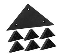 POPETPOP 8 Piezas Patas de Muebles de Plástico Triangulares para Sofá Resistentes Antideslizantes Tornillos Protección y Pads