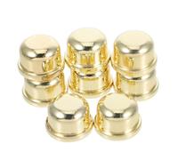 POPETPOP 8 Piezas Tapas Finiales de Hierro para Lámpara Remates Decorativos Forma de Bola Tornillo Pantalla de Lámpara Accesorios Resistentes y Color Dorado