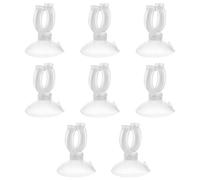 POPETPOP 8 Unidades Ventosas Transparentes para Acuarios Peceras Tubos Clip Abrazadera 16mm Diámetro Fijación Fuerte