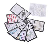 POPETPOP 8hojas Pegatinas De Gemas De Imitación Joyas Faciales Adhesivas Rostro Gemas Autoadhesivas Para Maquillaje Facial De De Imitación Para Decoración Facial