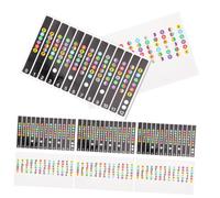 POPETPOP 8piezas Pegatinas Para Diapasón De Guitarra Calcomanías De Escalas De Guitarra Pvc Para Practicar Fingerboard y Aprender Notas Musicales