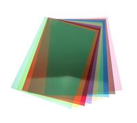 POPETPOP 9 Piezas Láminas Difusoras de Luz PVC Coloridas Paneles Translúcidos Cuadrados para Filtros de Colores Iluminación y Efectos Visuales Film Ligero y Duradero para Focos y Proyectos