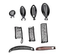 POPETPOP 9 Piezas Peines Cabello Pinzas Metálicas Tipo Banana Elegantes Pinzas Cabello Forma De Pez Peinetas Uso Diario y Eventos Especiales