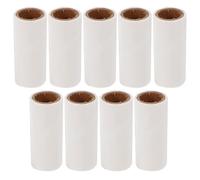 POPETPOP 9 Recambios de Rodillo Quitapelusas Adhesivos Extra Pegajosos para Ropa y Ropa de Cama, 30 Hojas por Recambio, Ideales para Oficina y Coche, Color Blanco