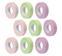 POPETPOP 9 Rollos Cinta para Extensiones de Pestañas, Cinta de Tela No Tejida, Rollo, Adhesiva, Fácil de Cortar y Rasgar, para Pestañas Superiores E Inferiores, Salones de Maquillaje