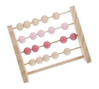 POPETPOP Ábaco de Madera Educativo para Juguete Calculador Infantil con Cuentas de Colores Herramienta Didáctica para Primaria Decoración Natural para Habitación Infantil Pulido Suave y