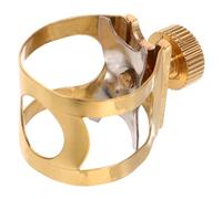 POPETPOP Abrazadera de Latón para Saxofón Alto y Tenor, Clip para Ligadura de Saxo, Accesorio Profesional para Instrumentos de Viento, Resistente y Ligero, Adecuado para Músicos en Movimiento