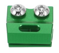 POPETPOP Abrazadera Guía para Línea de Freno Delantero de Aleación de Aluminio Verde, Soporte de Abrazadera para Motocicleta Todoterreno Compatible con Honda, Repuesto Accesorio