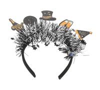 POPETPOP Accesorios Cabello de Oropel Brillante Diademas para Mujer Diadema para Fiesta de Año Aro Pelo de Nochevieja para Celebraciones Navideñas Accesorios Pelo de Año