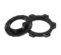 POPETPOP Adaptador de Freno de Disco de Aluminio Bloqueo Central a 6 Pernos para Bicicletas, Diseño Seguro y Fácil Instalación para Ciclismo en Diversos Terrenos
