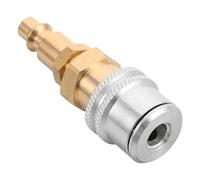 POPETPOP Adaptador de Mandril Neumático de Latón Bloqueo Automático, Boquilla para Inflar Ruedas Compatible Compresores de Aire y Accesorios para Coches