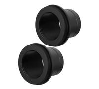 POPETPOP Adaptador en T de Acero Inoxidable para Cámara y Telescopio de 1,25 Pulgadas, Soporte Ocular Negro Calibración de Distancia Focal, Pack de 2 Piezas