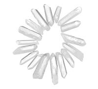 POPETPOP Adorno de Cristal Natural de Material para Decoración y Joyería DIY Blanco para Manualidades de Escritorio y Accesorios