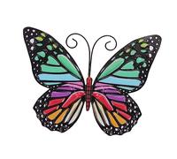 POPETPOP Adorno de Hierro para Pared, Elemento Decorativo de Metal para Jardín y Habitación, Resistente, de Fácil Instalación, Diseño de Mariposas