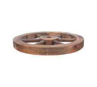 POPETPOP Adorno Mural de Rueda de Madera Vintage de 25 CM para Decoración Rústica en Pared, Adecuado para Jardín y Salón como Pieza Decorativa