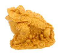 POPETPOP Adornos De Sapo Dorado Rana Mascota De Té De Fuente De Agua Rana Maceta Sapo del Dinero De La Suerte Sapo Chino Decoración del Flotador del Estanque Golden El Plastico
