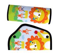 POPETPOP Ajustador para Protector Cinturón Coche Almohadillas Gruesas para Hombros y Abdomen, Funda Acolchada de Dibujos Animados, Cubre Cinturón Seguro para Dormir en Automóvil