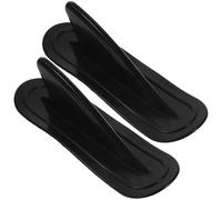 POPETPOP Aletas de Tiburón de PVC Negro 2 Piezas para Tabla de Surf Inflable Desmontables Que Aumentan la Dirección y Estabilidad Agua