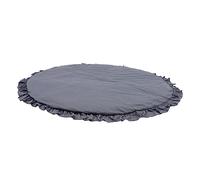 POPETPOP Alfombra para Gatear Ñiño Redonda Carbón Gris, Manta para Gatear Niños Pequeños, Colchoneta y Duradera, Material Cómodo, para Juegos y Descanso Infantil