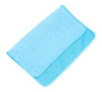 POPETPOP Alfombrilla Refrigerante para Perros y Gatos de Verano Manta Transpirable de Hielo para Mascotas Colchoneta para Jaulas Rápida Refrigeración y Cómoda para Piel Sensible S Azul