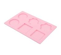 POPETPOP Almohadilla de Silicona para Sellar Cera Rectangular Color Rojo Floral Molde Flexible para Hacer Sellos de Cera Tapete Resistente para Manualidades y Encerado Artesanal