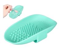 POPETPOP Almohadilla Fácil de Limpiar para de Maquillaje de Limpieza de Silicona Color Verde y Portátil para Uso Manual en Mujeres