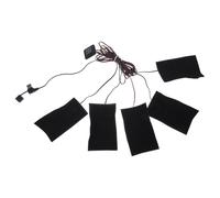 POPETPOP Almohadilla Térmica USB para Chaleco y Chaqueta Negra, 2 Piezas con Control Independiente de Temperatura y 3 Niveles, Adecuado para Exteriores E Invierno