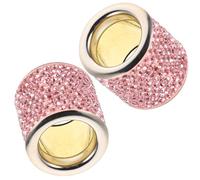 POPETPOP Anillo Decorativo para Reposacabezas de Coche Diseño Creativo y Gemas de Imitación, Fácil Instalación, Material de Cobre y Polímero, 2 Piezas para Interior de Automóvil Rosa