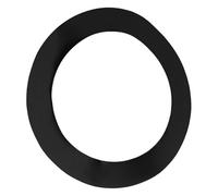 POPETPOP Anillo Protector Adhesivo para Aro de Bombo, Protector de Parche Negro de Pet, Duradero y Resistente para Accesorios de Percusión y Batería, Instalado Fácilmente para Protección