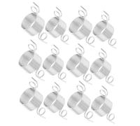 POPETPOP Anillos Guía de Hilo para Tejer de Acero Inoxidable 12 Piezas 6 Pequeños 6 Grandes Anillos de Bucle para Dedos Herramienta para Artesanía y Manualidades de Crochet y Punto