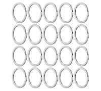 POPETPOP Anillos Llavero Metal 100 Unidades Argollas Llaveros y Accesorios para Organización de Claves y Joyería