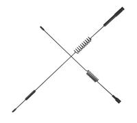 POPETPOP Antena para Coche de Reemplazo de 2 Piezas, Varillas de Antena Corta en Acero al Carbono y Aluminio, Diseño Portátil para Instalación en Techo o Ventana, Adecuado para