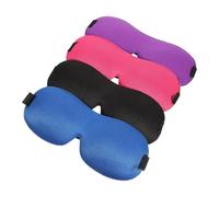 POPETPOP Antifaz Vision Extraocular 3d, Máscara de Ojos para Dormir Transpirable, Ligera y Opaca, de Poliéster y Espuma, 4 Piezas para Casa y Camping