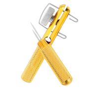 POPETPOP Anudador de Línea de Pesca Manual Metálico Dorado Diseño Tecnológico Avanzado y Portátil para Atar Ganchos y Cuerdas en Actividades de Pesca Color Aleatorio