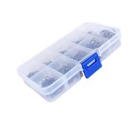 POPETPOP Anzuelos para Pesca sin Anilla de Acero al Carbono 600 Unidades en Caja Plástica Tamaños 3-12 para Pesca en Agua Dulce y Salada